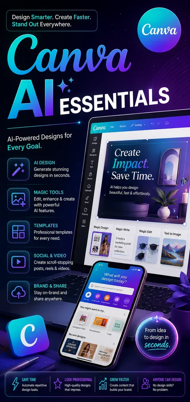 Canva AI Essentials workshop cover
