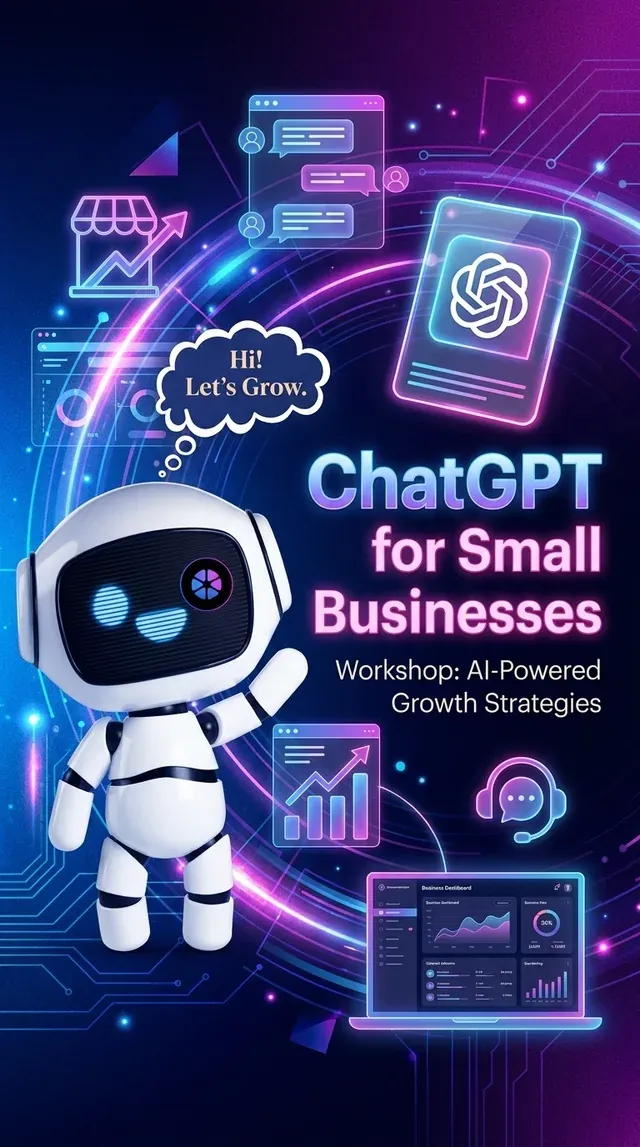 ChatGPT for Small Businesses workshop cover