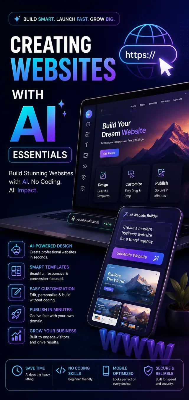 Creating Websites with AI workshop cover