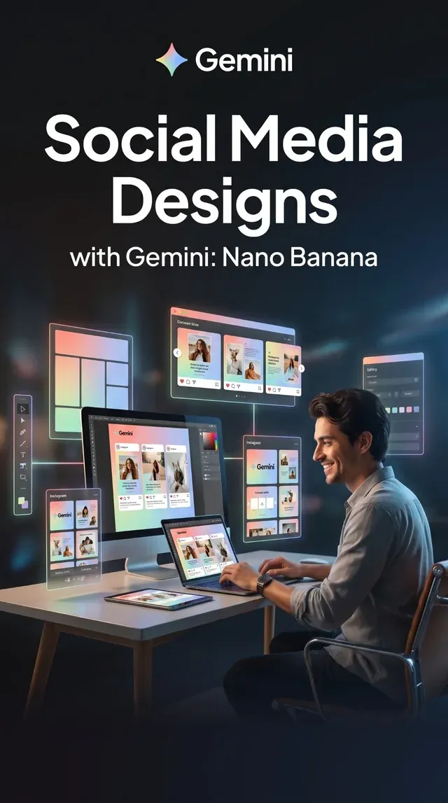 Social Media Designs with Google Flow workshop cover